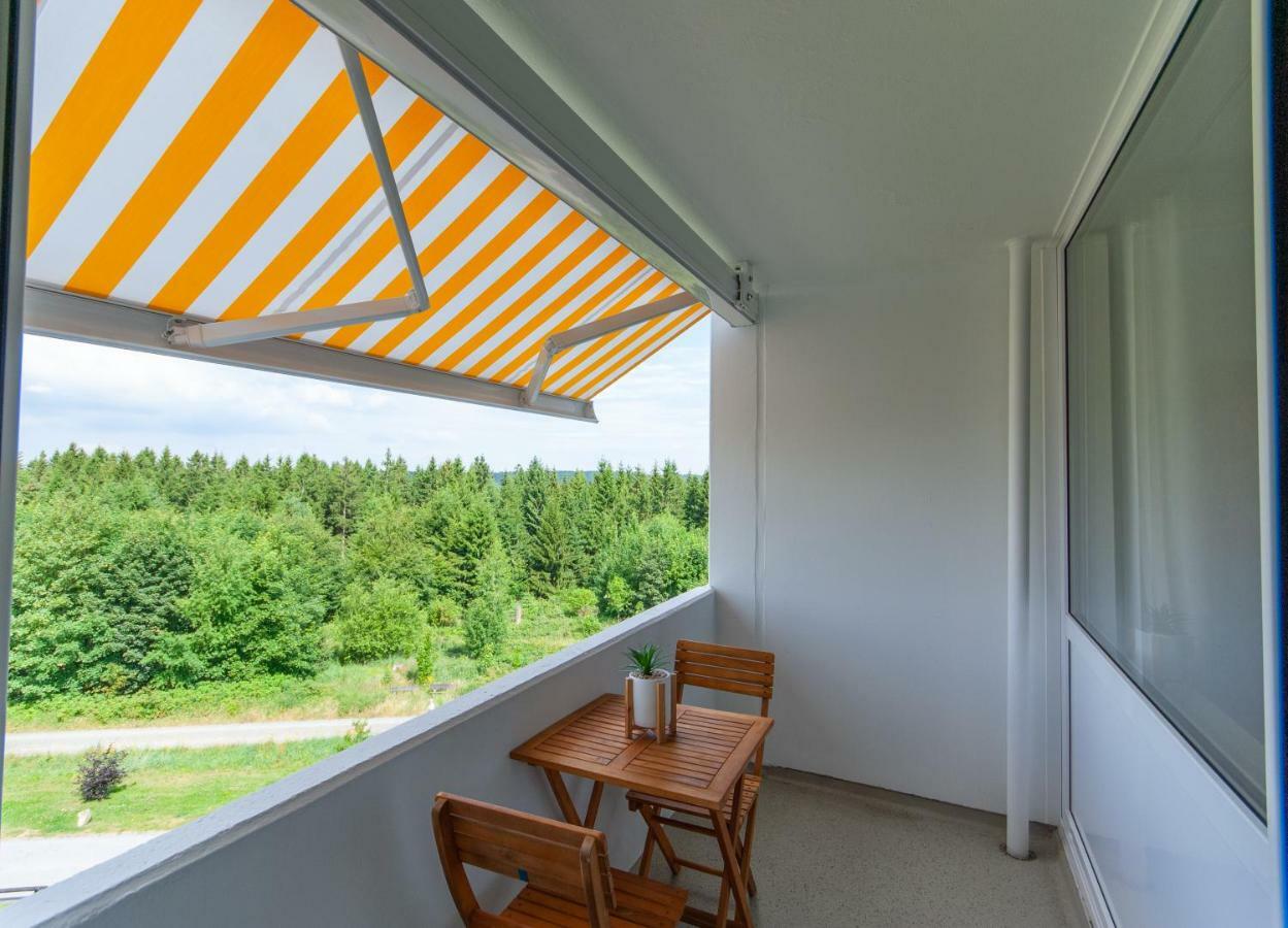 Modern & Schoner Landschaftsblick Apartment Goslar Bagian luar foto