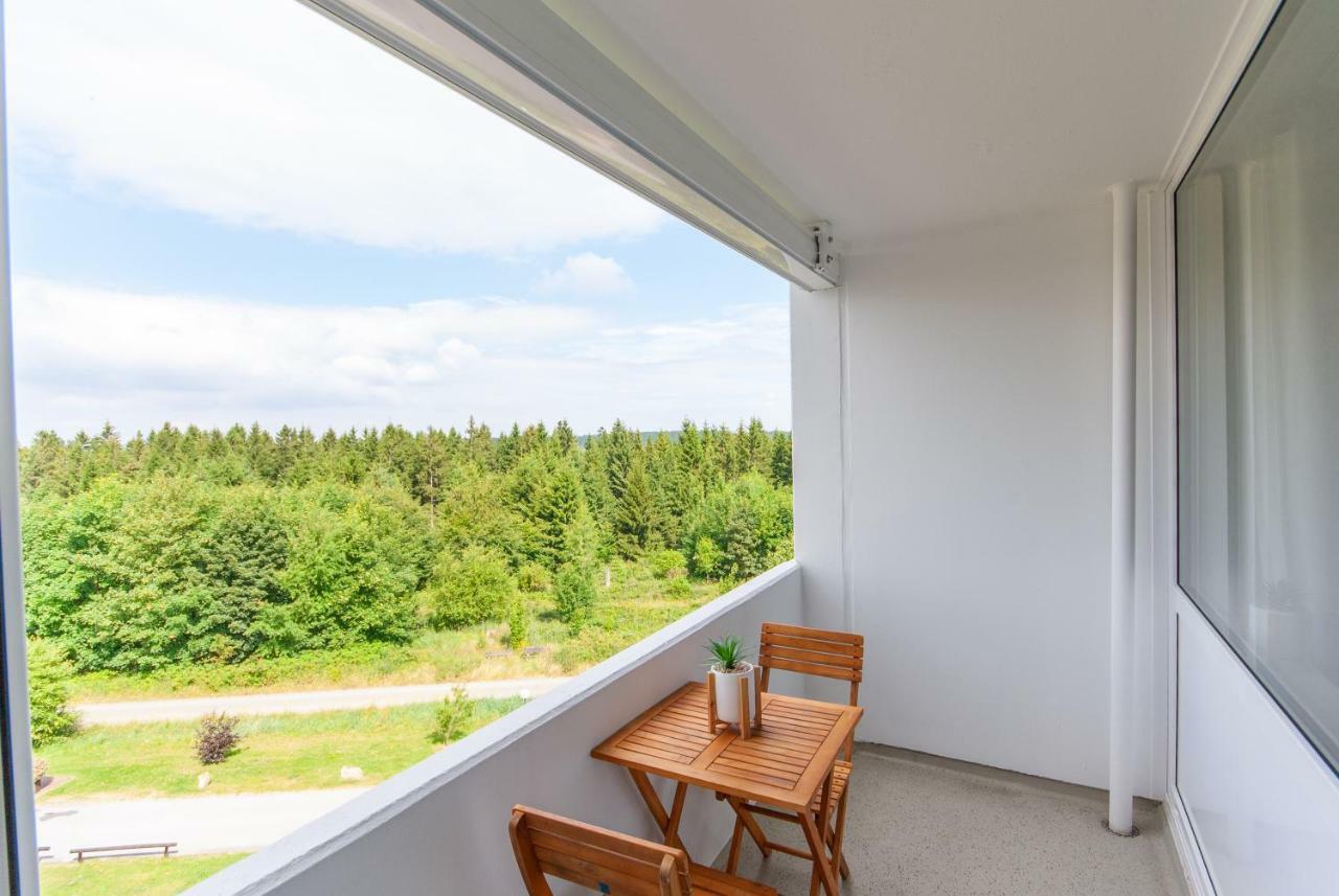 Modern & Schoner Landschaftsblick Apartment Goslar Bagian luar foto